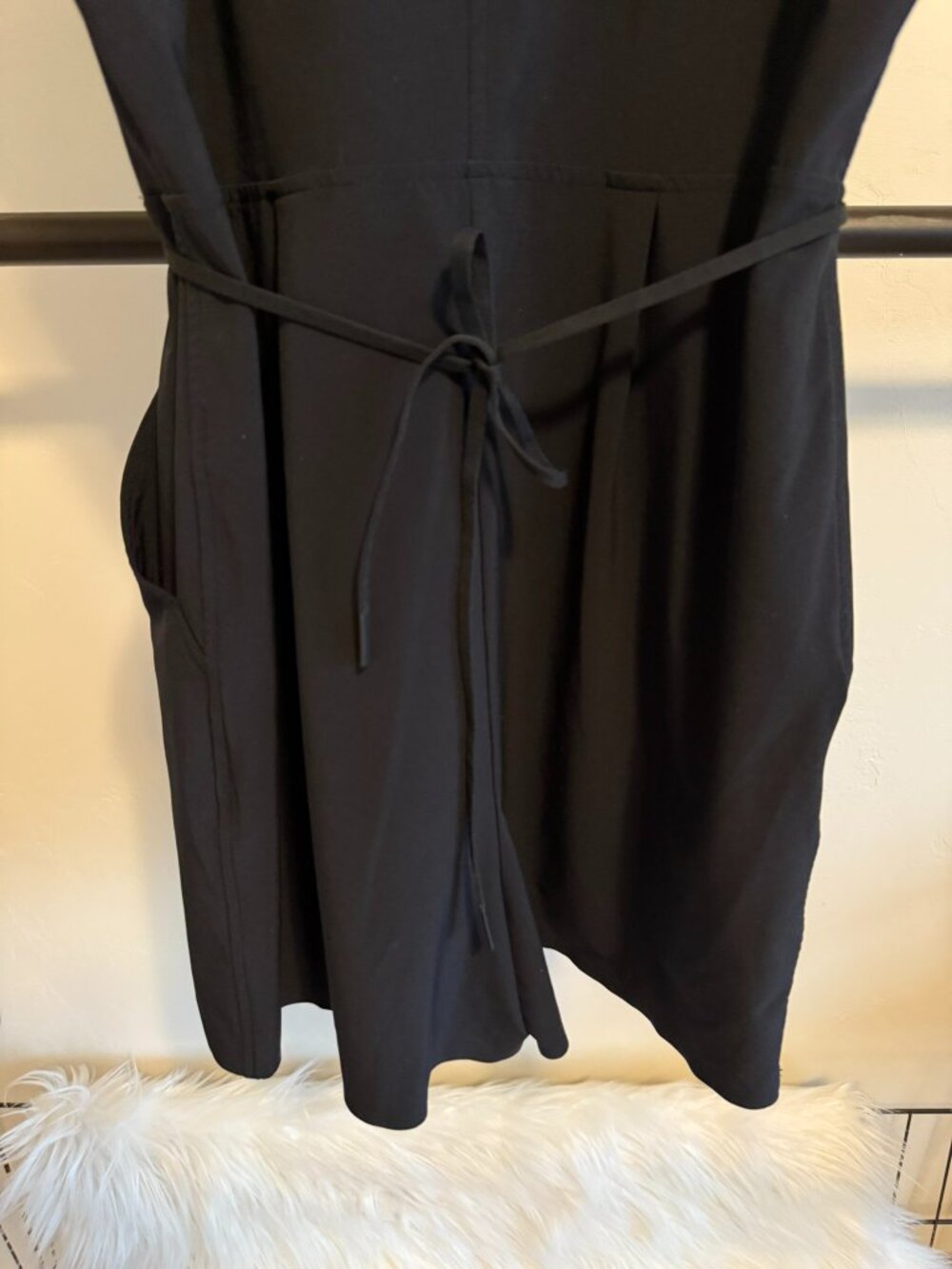 Athleta Marlow Featherweight Stretch Black Romper S - Picture 14 of 15